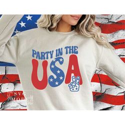 Party in The Usa SVG PNG PDF, 4th of July Svg, America Svg, Patriotic Svg, Fourth of July Svg, 4th of July Svg Files, In