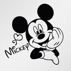 mickey mouse autograph svg,cdr vector files for cricut, silhouette, cutting plotter
