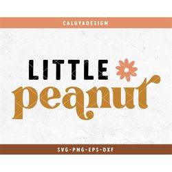 little peanut svg cut file for cricut, cameo silhouette | baby boho cutting file, baby nursery sublimation file, glowfor