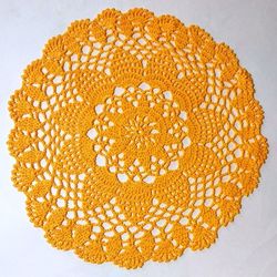 Doilies crochet pattern, pattern download, crochet placemat, crochet home decor