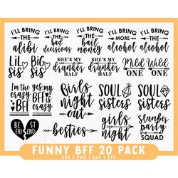 cricut best friend svg bundle | besties svg bundle | best friend forever svg | funny best friend svg | best friend quote