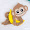 Flat felt toy Monkey with a banana (12).jpg