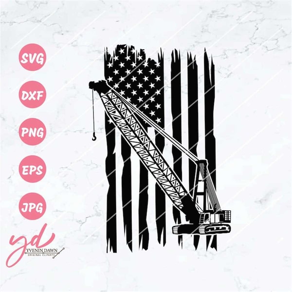 Crane Rigging Svg US Crane Svg | US Heavy Equipment Svg | Construction Svg | E | Inspire ...
