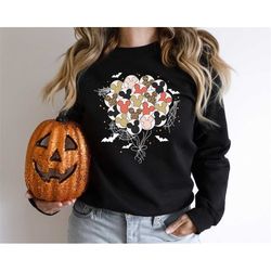 vintage disney balloons halloween sweatshirt, mickey halloween balloons hoodie, mickey not so scary, disney trip shirt,