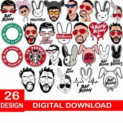 bundle layered svg, bunny svg, el conejo malo svg, instant download,  yhlqmdlg svg, cartoon bunny svg