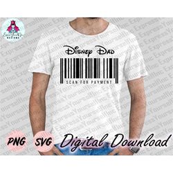 scan for payment svg, mouse family trip svg, disneydad svg, birthday trip, family vacation, dad svg, digital download