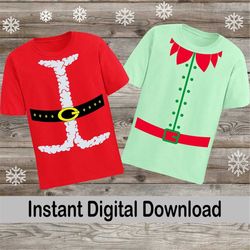 Santa Belt Svg, Santa Costume Svg, Instant Download, Christmas Elf Costume Svg, Elf Suit svg, Elf Outfit Svg, Christmas