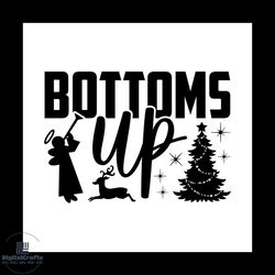 bottoms up christmas angel svg, christmas svg, bottoms up svg