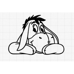eeyore svg, winnie the pooh svg, shirt svg, vector, cricut files, for tumblers, pooh and friends,