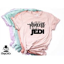 look like a princess fight like a jedi disney shirt/star wars disney shirt for women/mickey mouse shirt/disney vacation