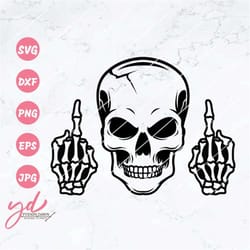 skull middle finger svg | skull svg | skeleton svg | skull clipart | middle finger svg | skull cut files | files for cr