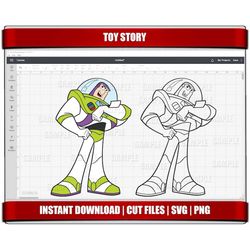 buzz svg, toy story svg, woody svg, toy story png clipart, instant download, for cricut svg files, digital printable bir