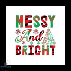 merry and bright christmas tree svg, christmas svg, merry and bright svg