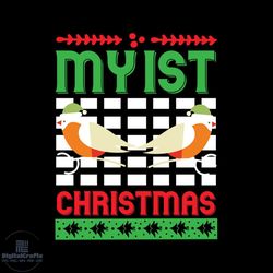 my 1ist christmas bird svg, christmas svg, 1st christmas svg