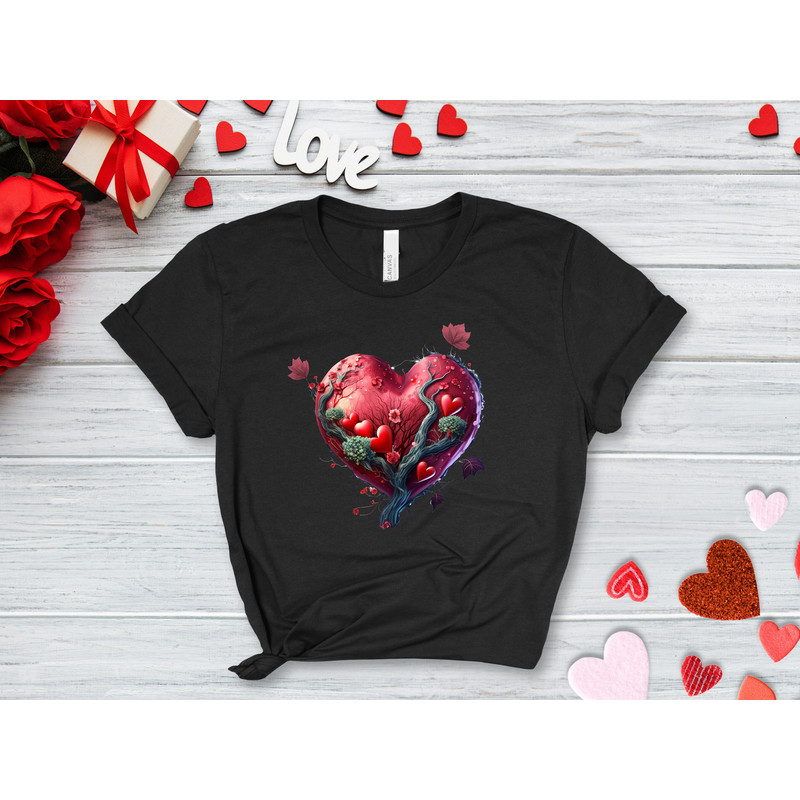 3D Heart shirt, Heart shirt, love shirt, valentine shirt, valentines day shirt, , couples sweaters, xoxo, happy valentines, Funny Valentine - 3.jpg