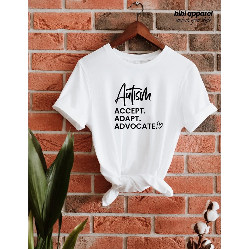 Accept, Adapt, Advocate,Autism,Shirts, Awareness Shirts,Proud Mom Tees,Light Blue Shirt,Puzzle Graphic Tee,Cute Gift,Teacher Shirt Special - 2.jpg