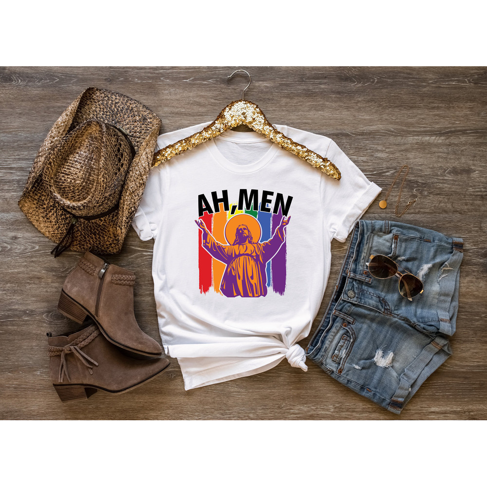 AH Men T-Shirt, LGBTQ Gay Pride Jesus, Queer Pride Shirt, Christian Pride Shirt, JesusPride Unisex Tee, LGBTQ Support Tshirt - 3.jpg