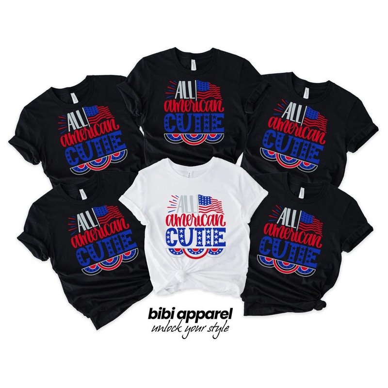 All American Cutie Shirt, Independence Day Shirt, 4th Of July Shirt, American Flag Shirt, Patriotic Shirt, Freedom Shirt, USA Family Shirt - 1.jpg