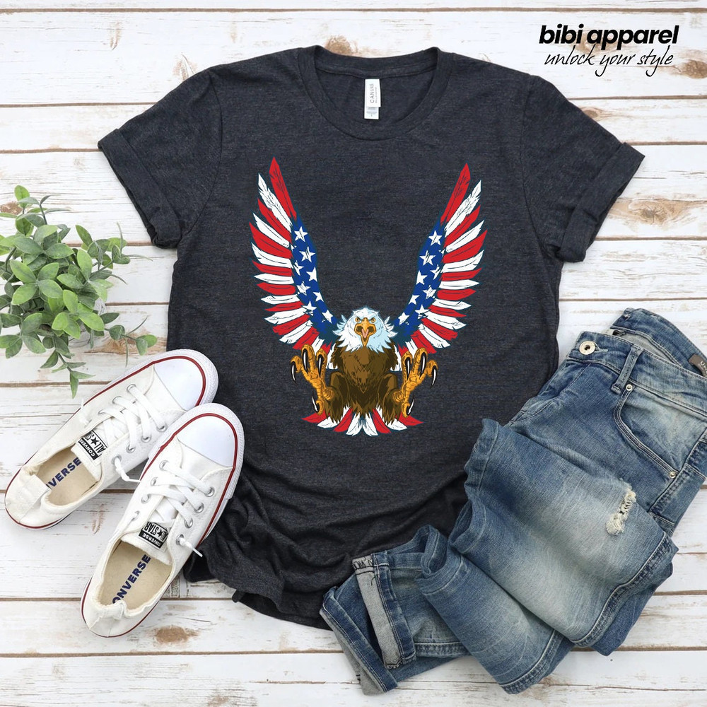 American Eagle Shirt,4th Of July Shirt,Patriotic Eagle Shirt,Freedom USA Shirt,Independence Day Tee,USA Flag Tee,Eagle Shirt,Fourth Of July - 2.jpg