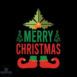merry christmas holly svg, christmas svg, holly jolly svg, elf shoes svg