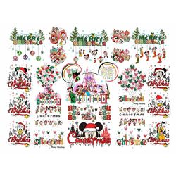 25 Christmas Mouse And Friends PNG Bundle, Christmas Bundle, Cartoon Movie Png, Christmas Friends, Merry Christmas Png,