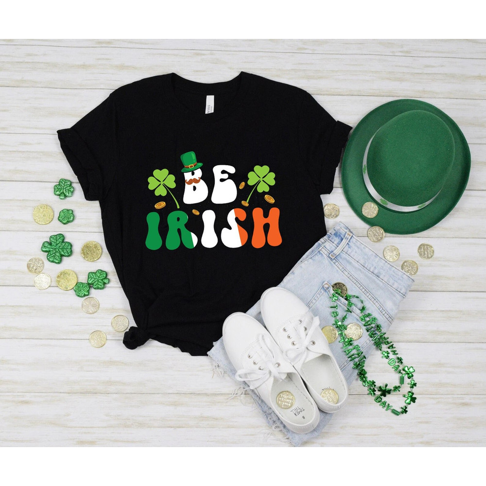 Be Irish shirt, irish shirt, irish gift, lucky shirt, st paddys day shirt, saint patricks day, shamrock shirt, st patricks day, Shenanigans - 1.jpg