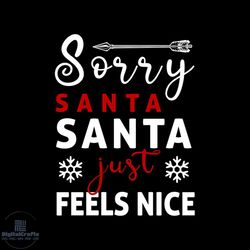 sorry santa santa just feels nice svg, christmas svg, sorry santa svg