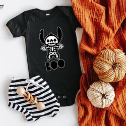 boo halloween onesie - cute retro bodysuit - halloween natur