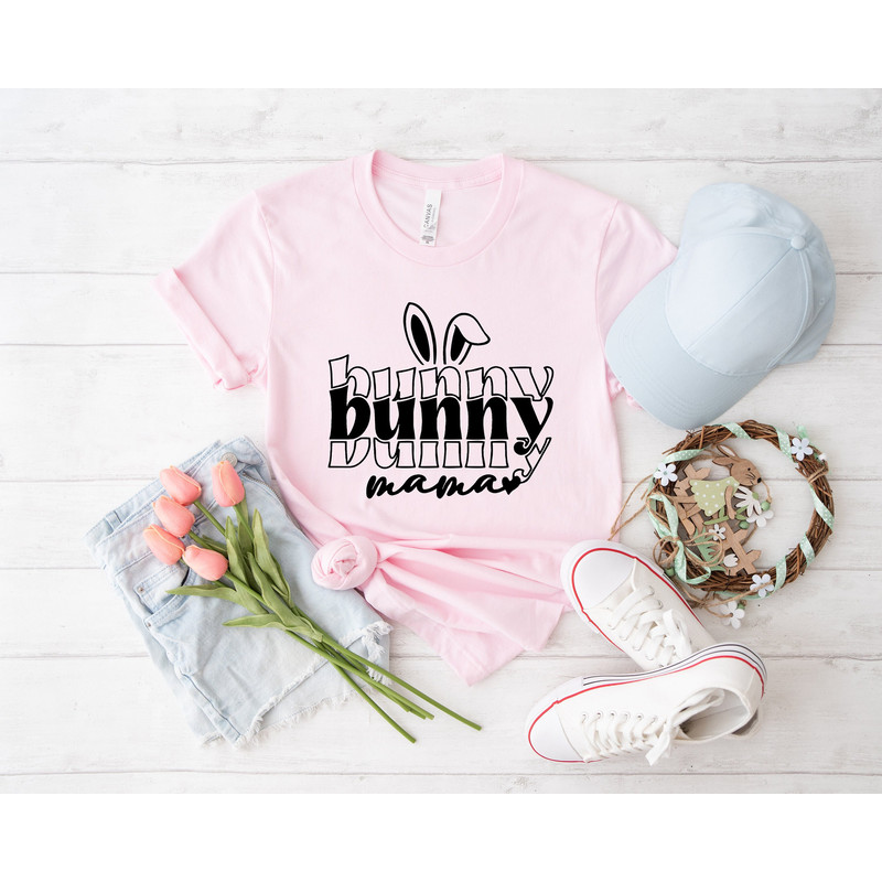 Bunny mama shirt, bunny shirt, Mama Shirt, Bunny with Glasses, Bunny Lover Gift, happy easter, easter outfit, happy easter day, easter shirt - 1.jpg