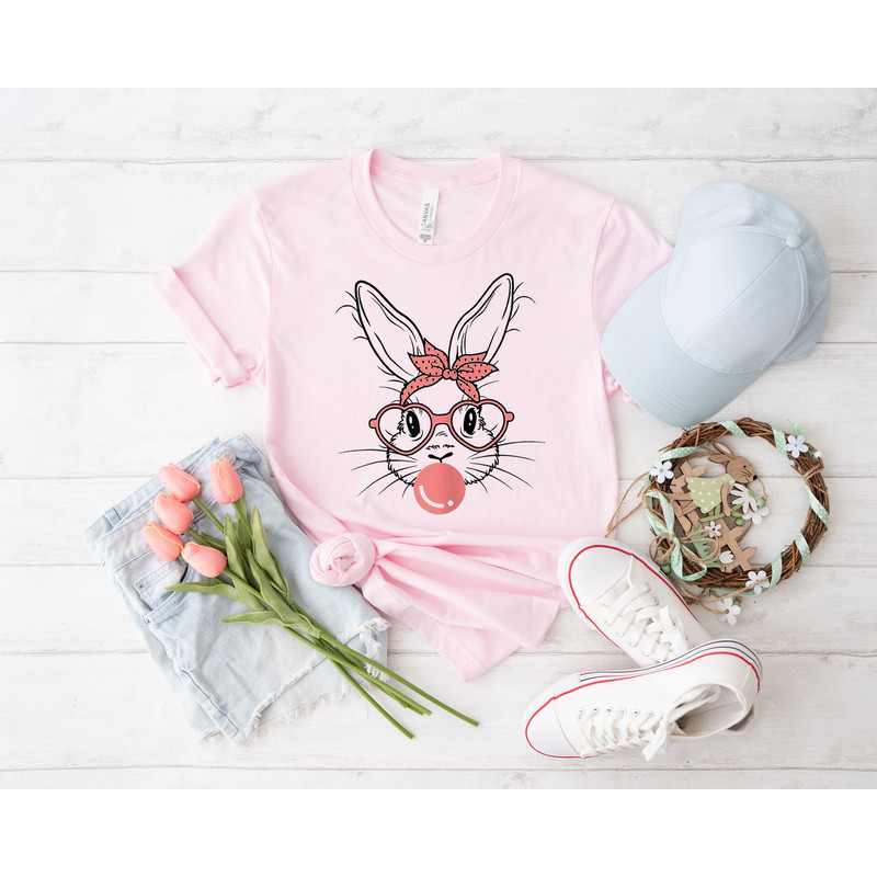 Bunny With Leopard Glasses Shirt, Rabbit Lover Shirt, Rabbit Lover Gift, Kids Easter Shirt, easter shirt, bunny shirt, Cute Bunny Shirt, egg - 4.jpg