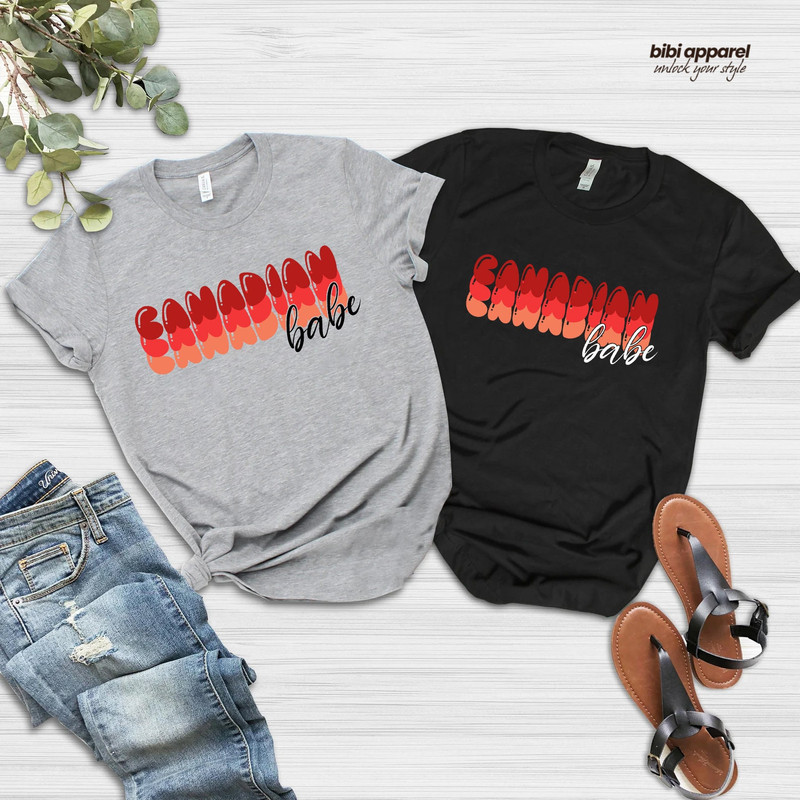 Canadian Babe Tank, Canada Day Shirt, Proud Canadian, Canada Babe Tank Top, July 1st shirt, Canadian Shirt, Party shirt, Retro Style Print - 2.jpg