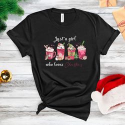 christmas shirt, coffee sweatshirt, peppermint latte, ladies