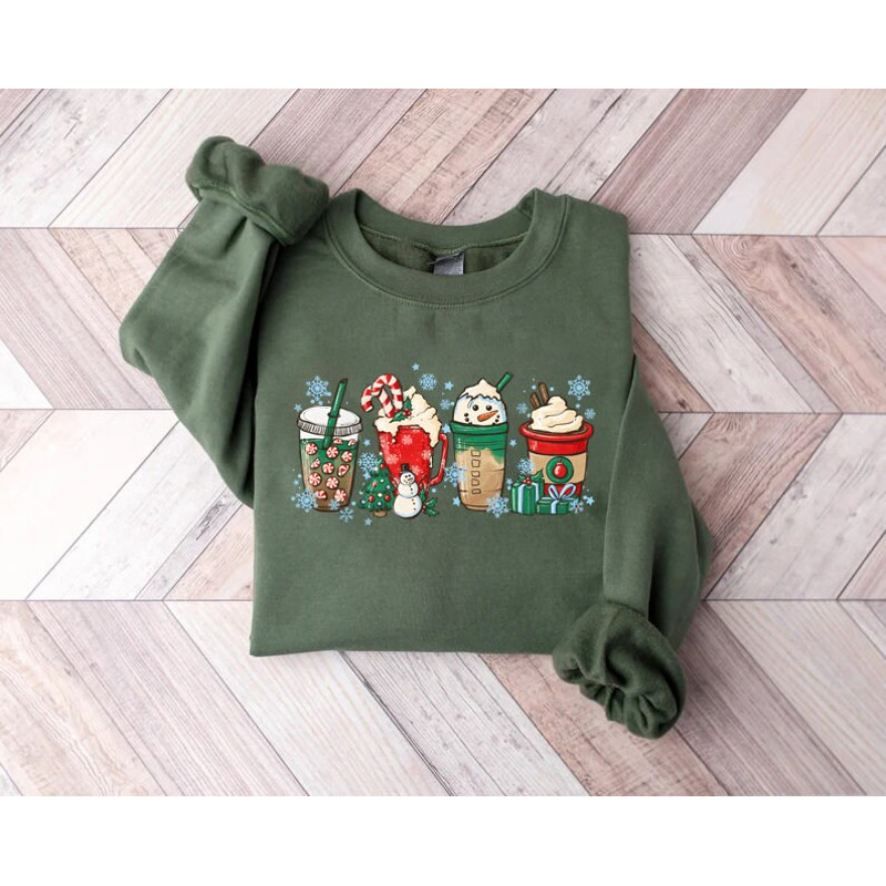 coffee sweatshirt, peppermint latte, Christmas shirt, christmas sweater,cool christmas shirt, most wonderful time, holiday sweatshirt, - 2.jpg