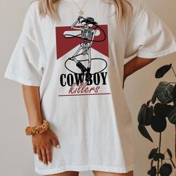 cowboy killer skeleton shirt, cowboy shirt, cowgirl shirt, r