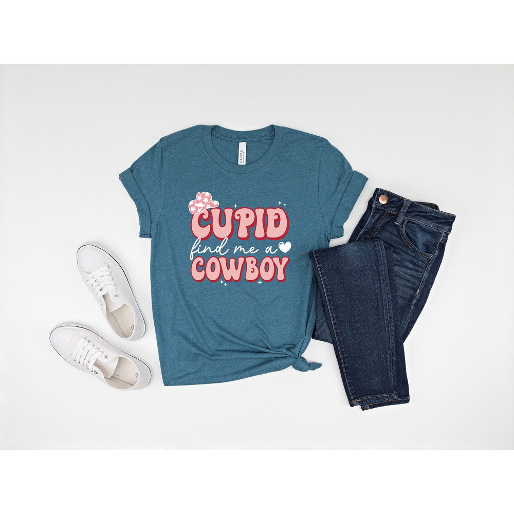 Cupid find me a cowboy shirt, cowboy cupid, cowgirl cupid, howdy valentines, western valentine, heart sweatshirt,  valentine shirt, - 5.jpg