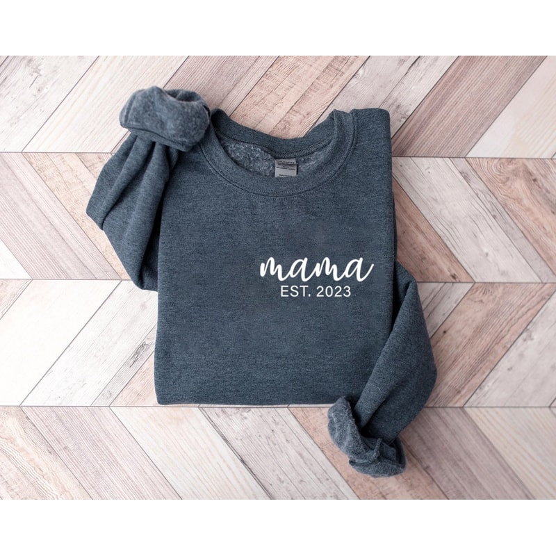 Custom Mama Est shirt, Mama Shirt, Mom Shirt, Mommy Shirt, Mama Sweatshirt, cute mama shirt, mothers day shirt, mom gift, mother's day gift, - 3.jpg
