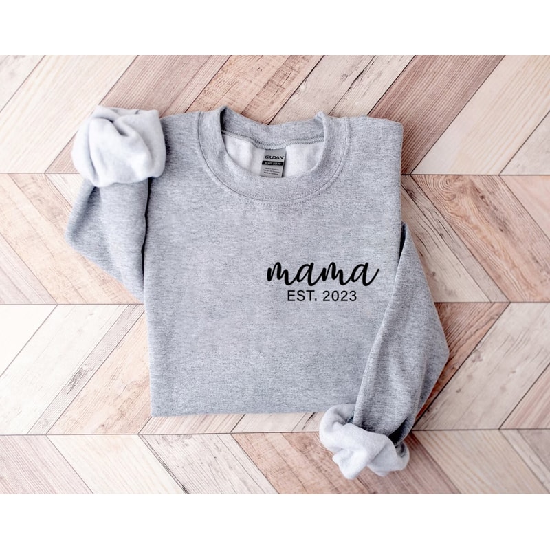 Custom Mama Est shirt, Mama Shirt, Mom Shirt, Mommy Shirt, Mama Sweatshirt, cute mama shirt, mothers day shirt, mom gift, mother's day gift, - 4.jpg