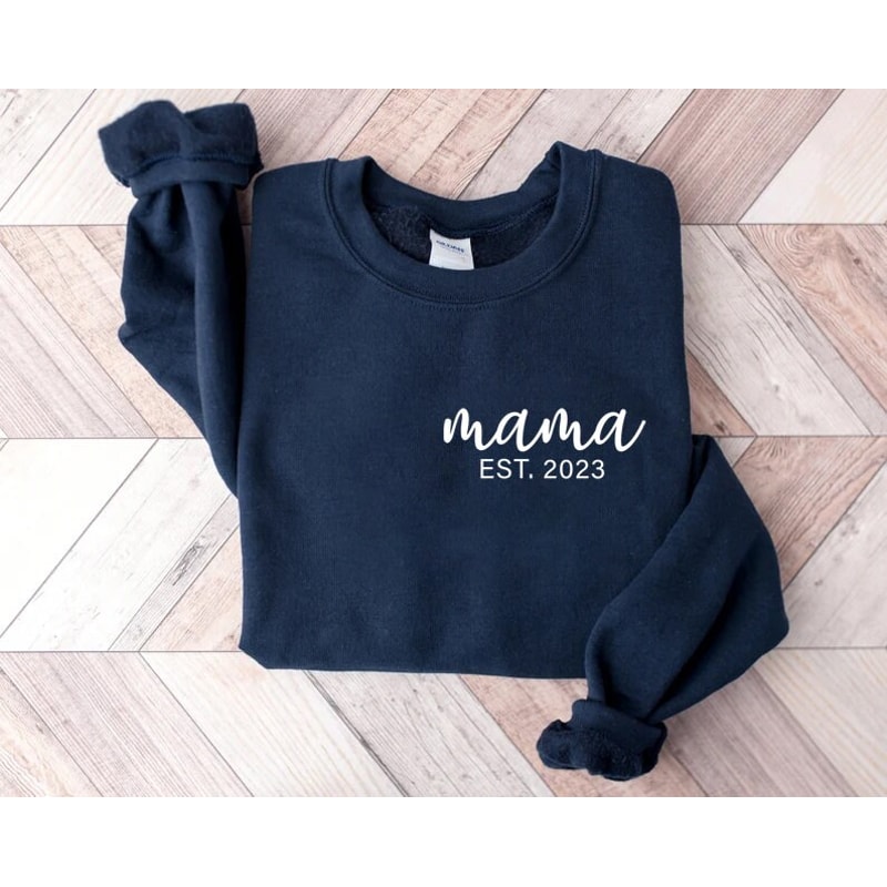 Custom Mama Est shirt, Mama Shirt, Mom Shirt, Mommy Shirt, Mama Sweatshirt, cute mama shirt, mothers day shirt, mom gift, mother's day gift, - 5.jpg