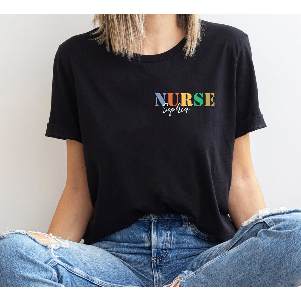 Custom Nurse Shirt, nurse shirt, nurse appreciation, RN Shirt, Nursing Shirt, Registered Nurse, Nursing School Tee, nurse sweatshirt, - 1.jpg
