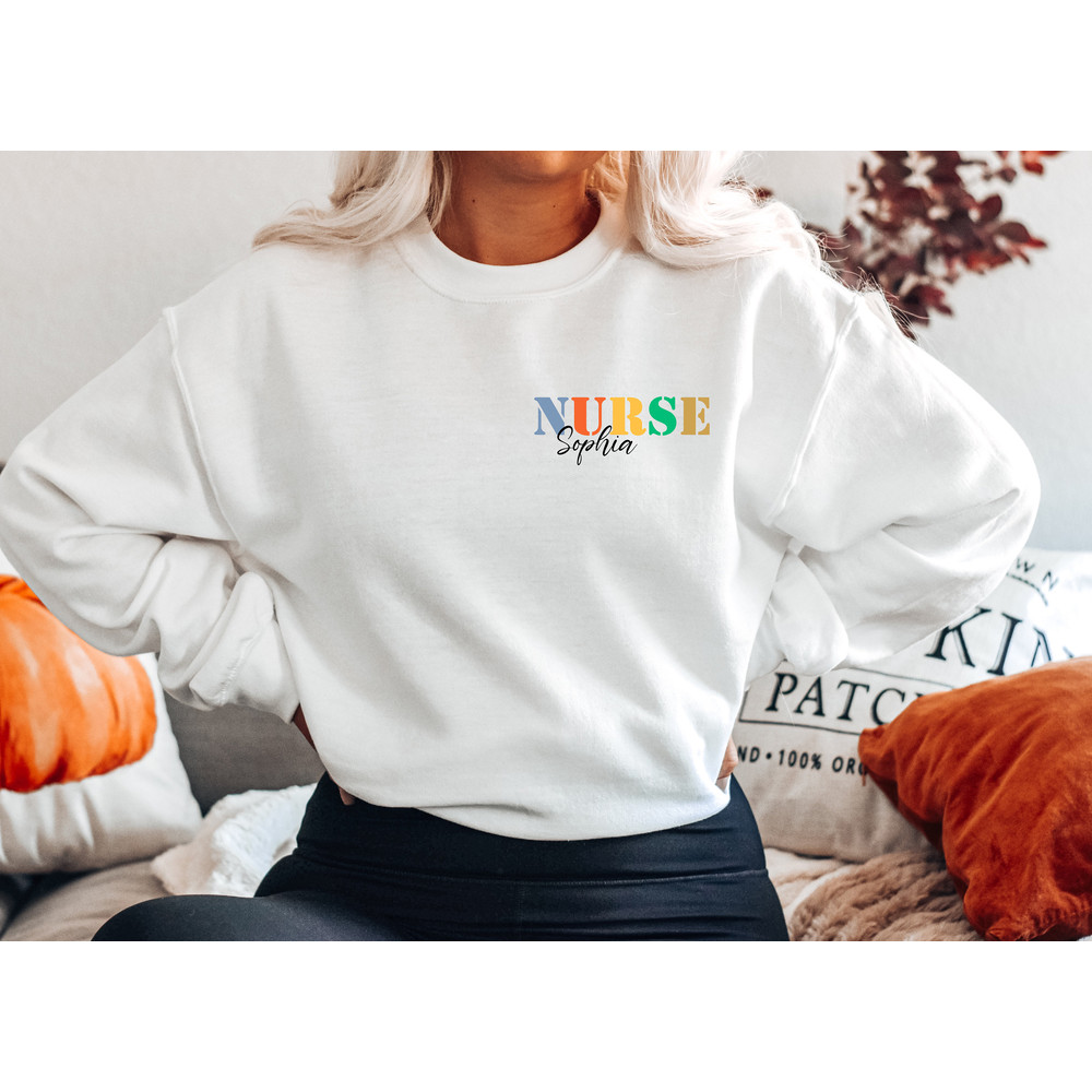 Custom Nurse Shirt, nurse shirt, nurse appreciation, RN Shirt, Nursing Shirt, Registered Nurse, Nursing School Tee, nurse sweatshirt, - 4.jpg