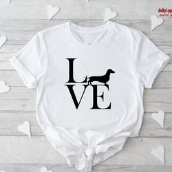 Dachshund Love Shirt, Dachshund T-shirt, Dachshund Mom Shirt