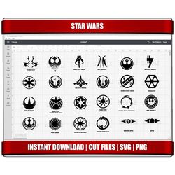 star wars logo svg, mandalorian svg, grogu svg, baby yoda svf instant download, png clipart svg, cricut cut files, silho