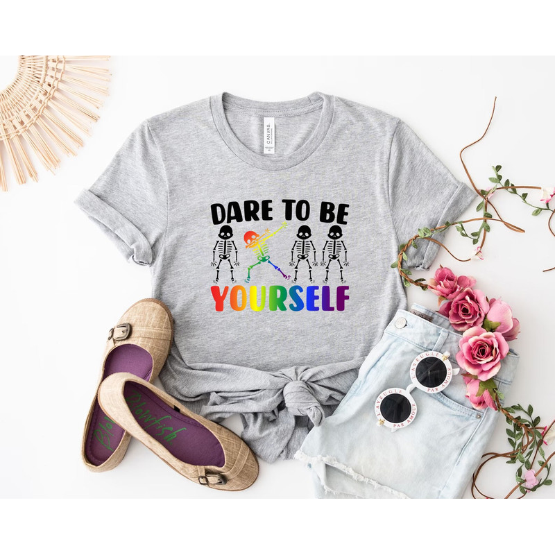 Dare to be yourself shirt, LGBT Shirt, neurodiversity shirt, Love is Love Shirt, autism mom, autism shirt, autism acceptance, autism mom - 2.jpg