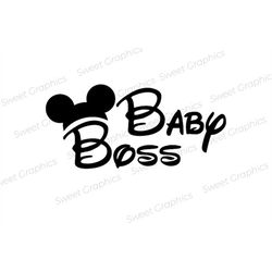 Mickey Baby Boss Svg