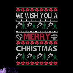 we wish you a merry christmas svg, christmas svg, shark svg