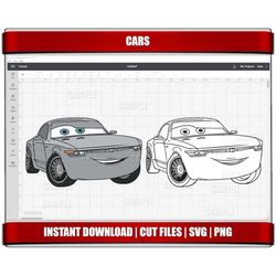 cars svg png clipart, lighting mcqueen instant download for cricut silhouette cut files, bob cutlass digital printable c