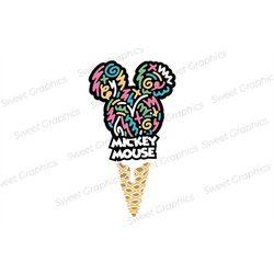 mickey ice cream svg
