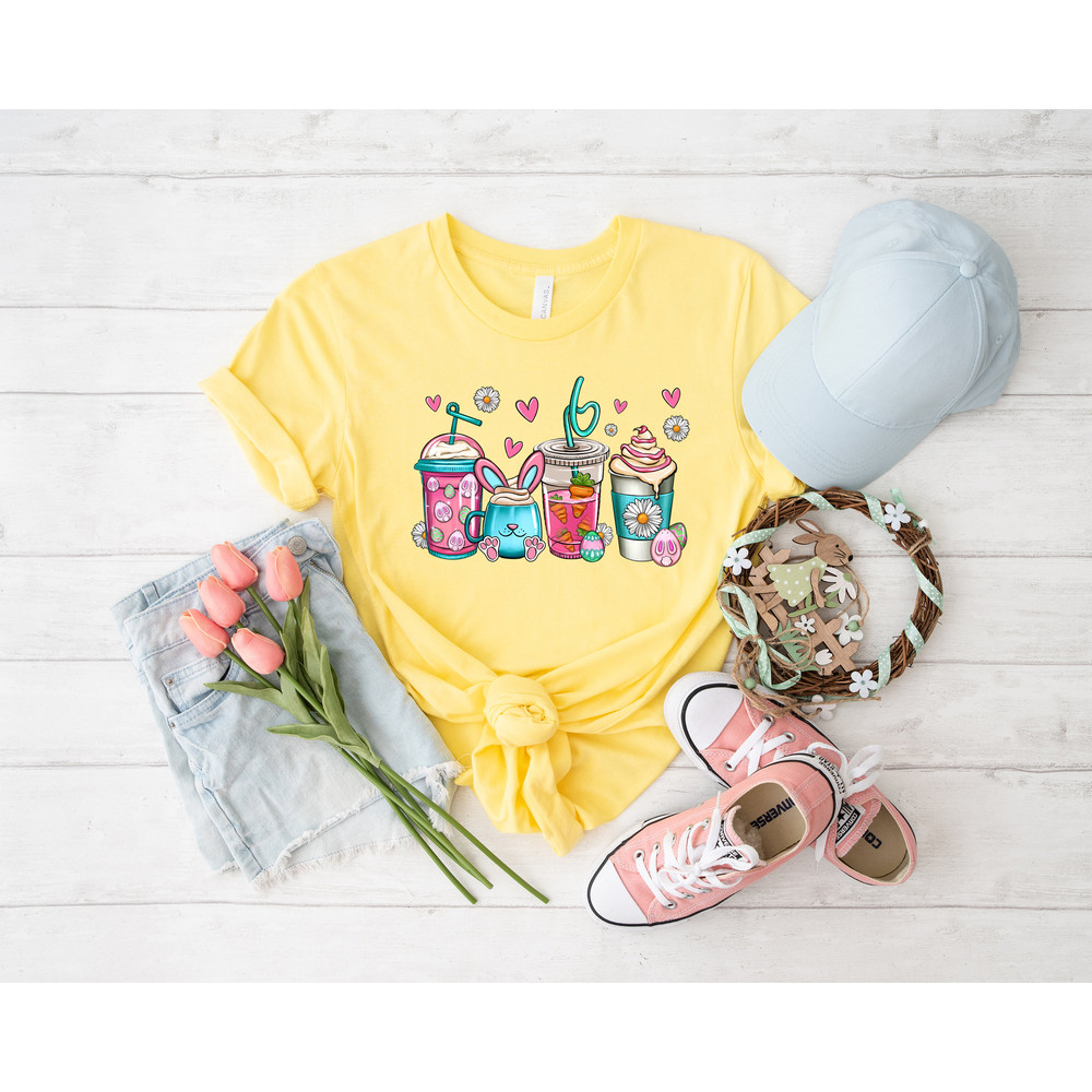 Easter coffee shirt, easter sweatshirt, coffee sweatshirt, easter shirt, bunny shirt, Egg Shirt, Bunny with Glasses, Bunny Lover Gift, - 2.jpg