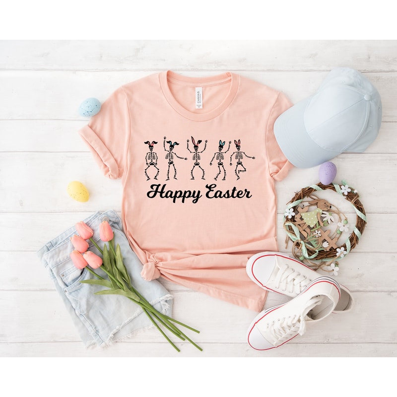 Easter dancing skeleton bunny shirt, Dancing Skeleton, Skeleton Sweatshirt, Bunny Ears Skeleton, easter shirt, bunny shirt, Egg Shirt, - 4.jpg