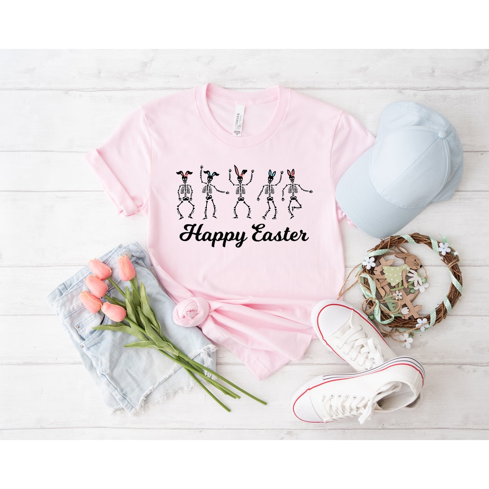 Easter dancing skeleton bunny shirt, Dancing Skeleton, Skeleton Sweatshirt, Bunny Ears Skeleton, easter shirt, bunny shirt, Egg Shirt, - 6.jpg